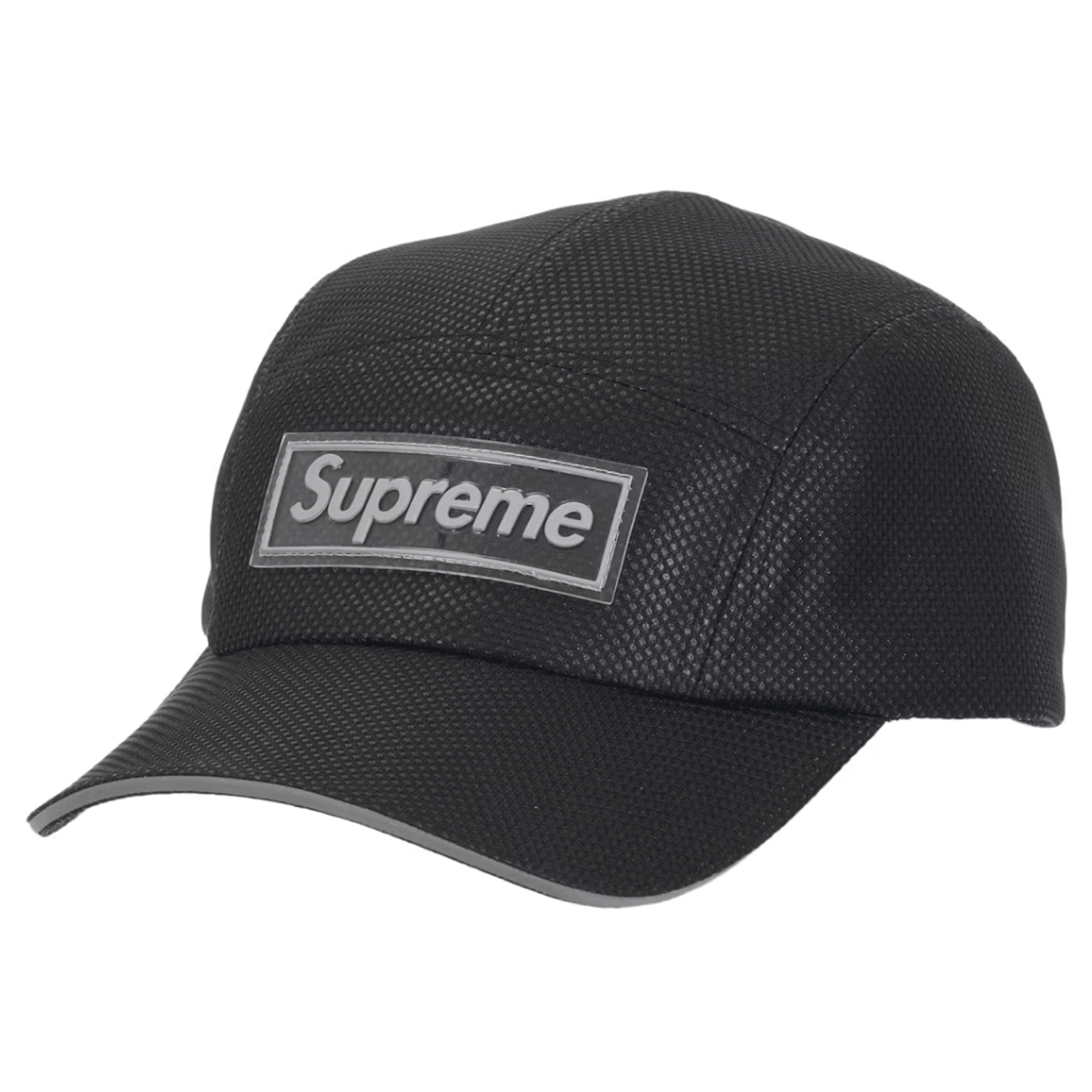 Supreme Metallic Mesh Camp Cap Black