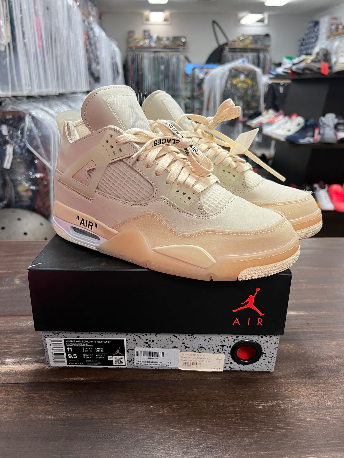 Jordan 4 Retro Off-White Sail (Women's)