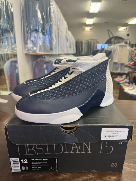 Jordan 15 Obsidian
