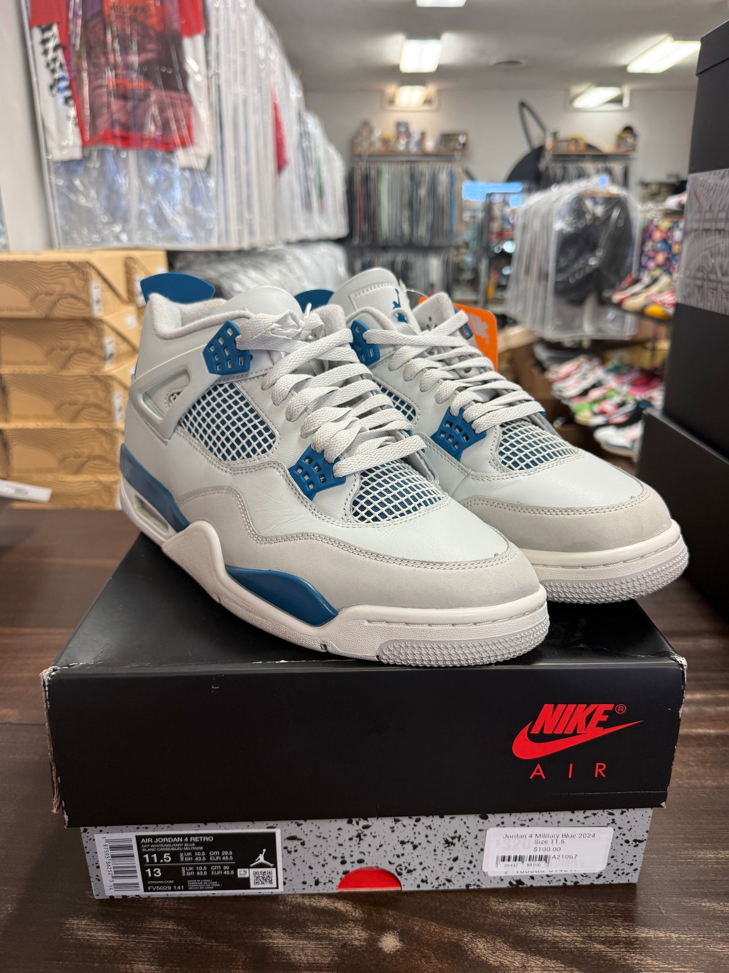 Jordan 4 Military Blue 2024