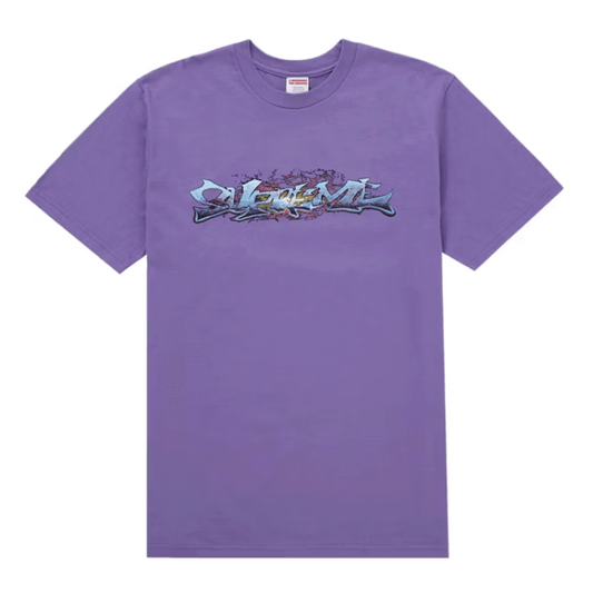 Supreme Tag Tee Purple