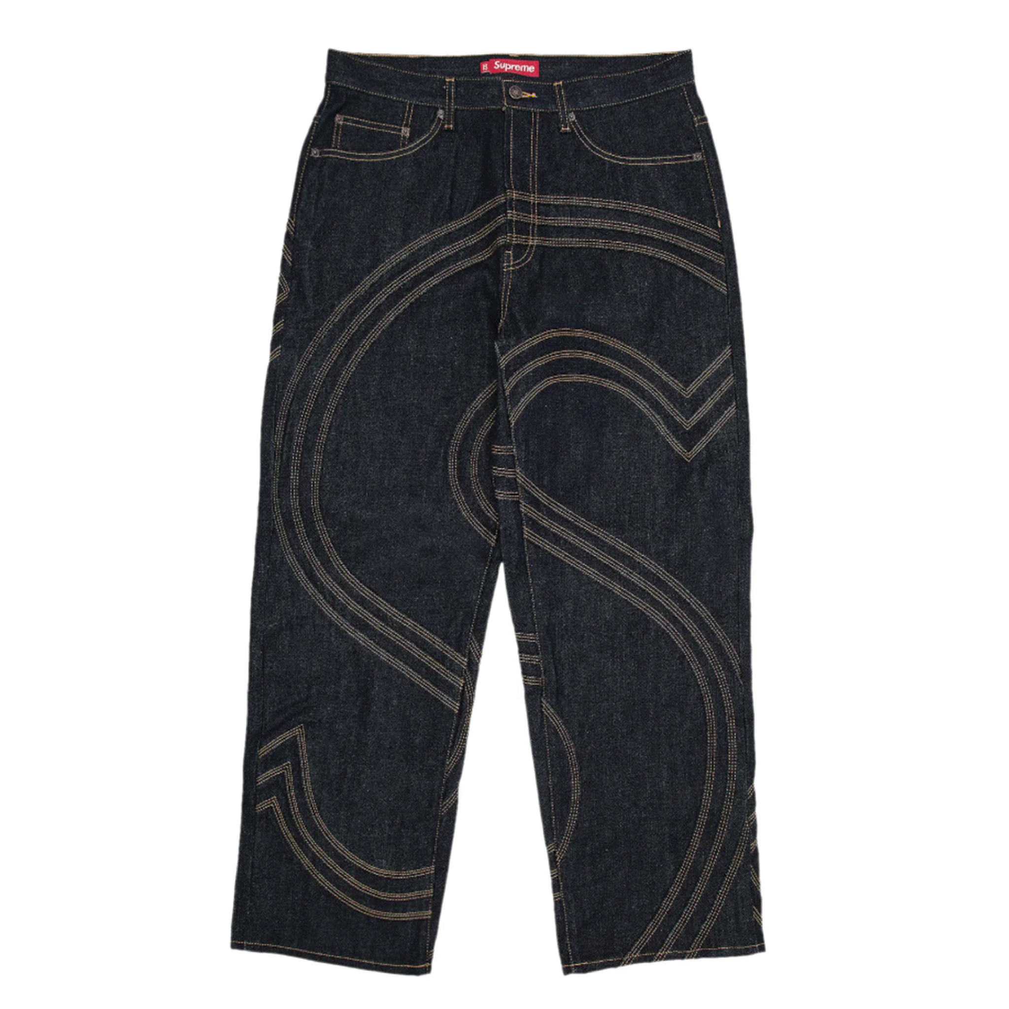 SS23 Baggy Jean Washed Black supreme baggy jean 34 Waist : r 