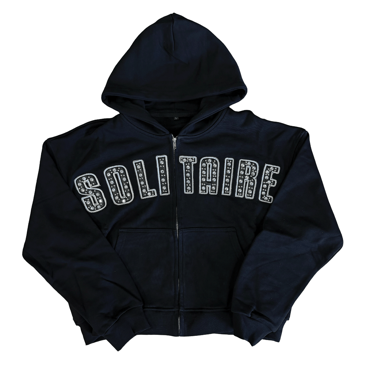 Solitaire Clothes Solitaire Zip-Hoodie Black – Sole System