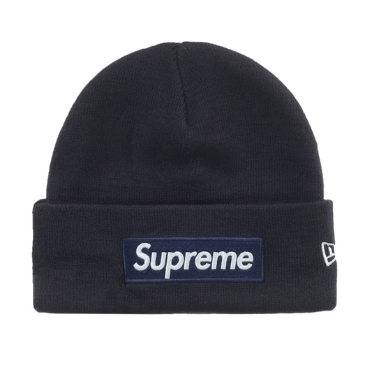 Supreme New Era Box Logo Beanie (FW25) Navy