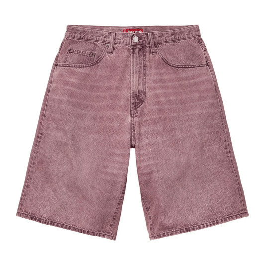 Supreme Baggy Denim Short Overdyed Purple