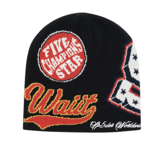 Sp5der District V Skully Beanie Black