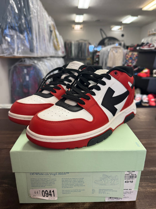 Off-White Out of Office Red White Black