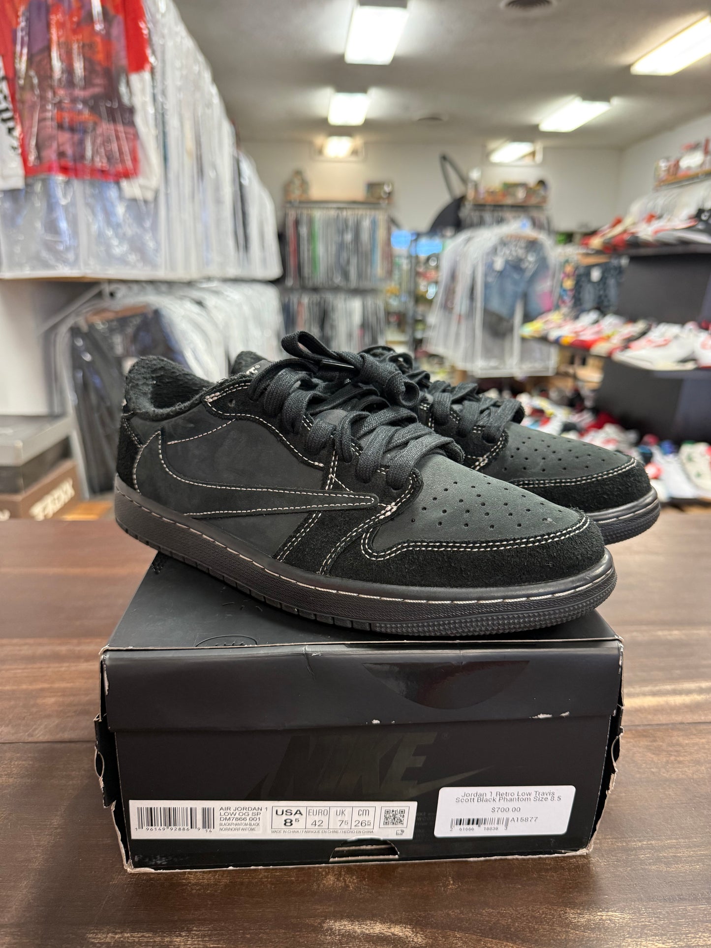 Jordan 1 Low Travis Scott Black Phantom