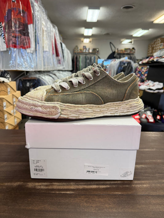 Maison Mihara Washed Denim Low Green