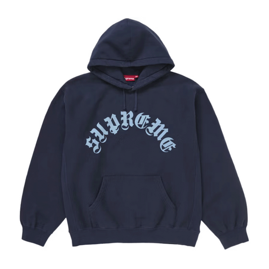 Supreme Printed Arc Hooded Sweatshirt Navy