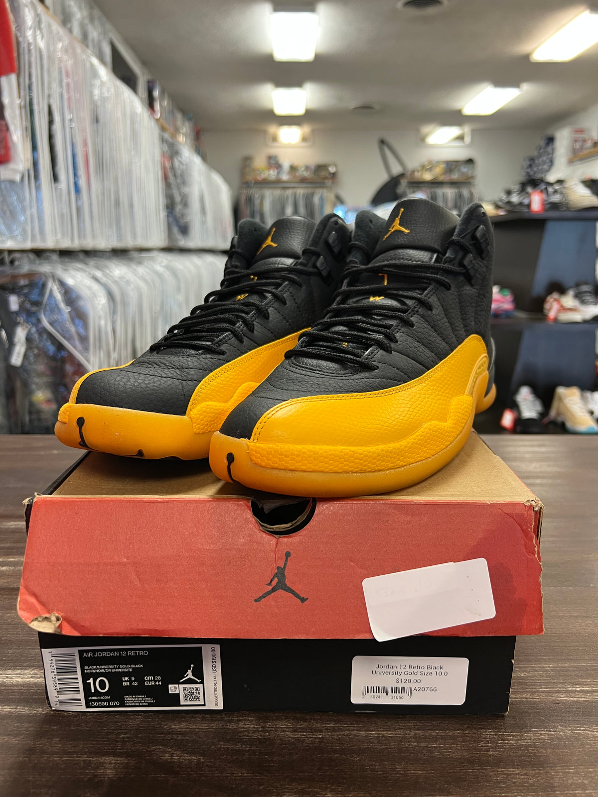 Jordan 12 Retro Black University Gold