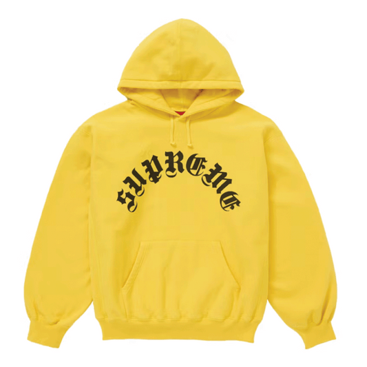 Supreme Printed Arc Hooded Sweatshirt Yellow