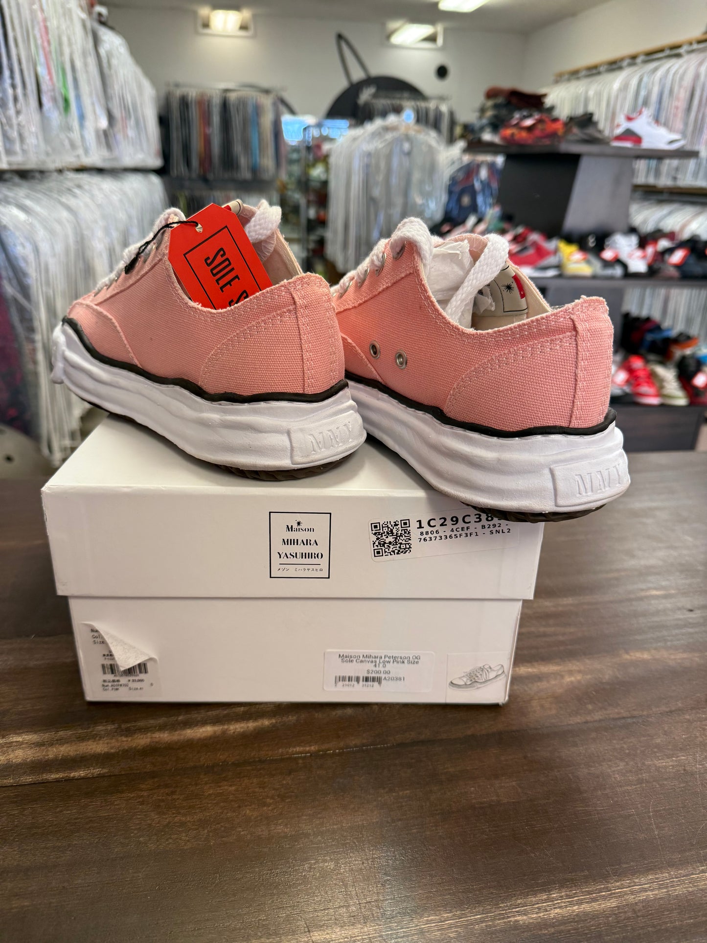 Maison Mihara Peterson OG Sole Canvas Low Pink