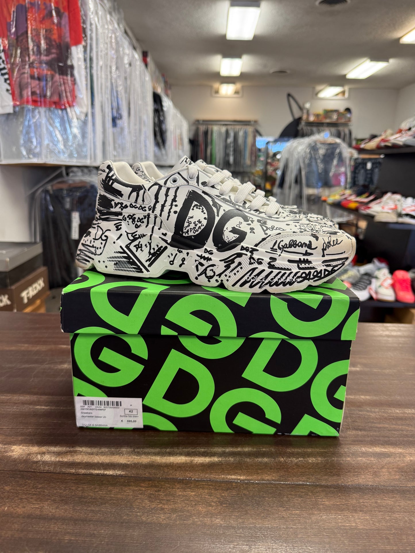 Dolce & Gabbana White Daymaster Graffiti