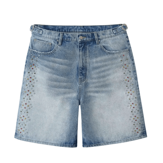 HMDD H-STAR CRYSTAL JORT SHORTS