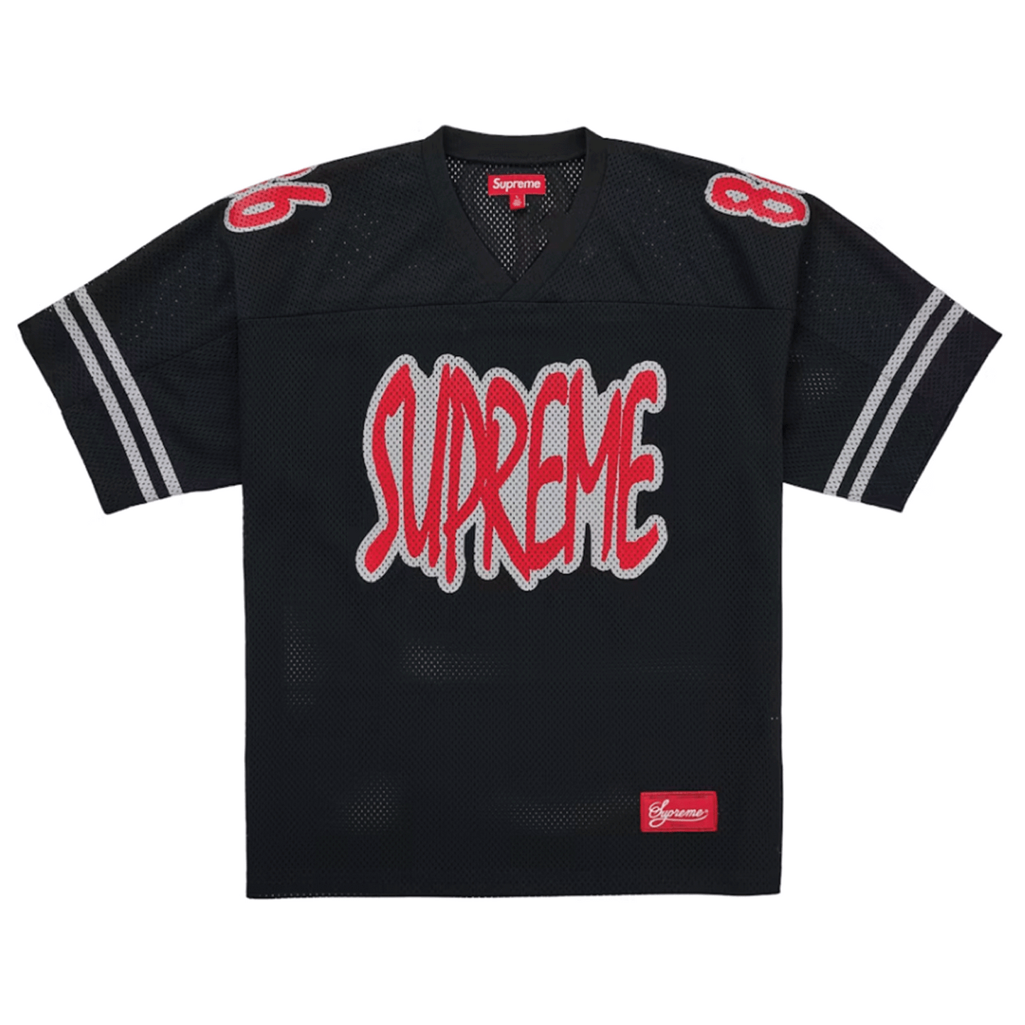 Supreme Reflective Football Jersey Black