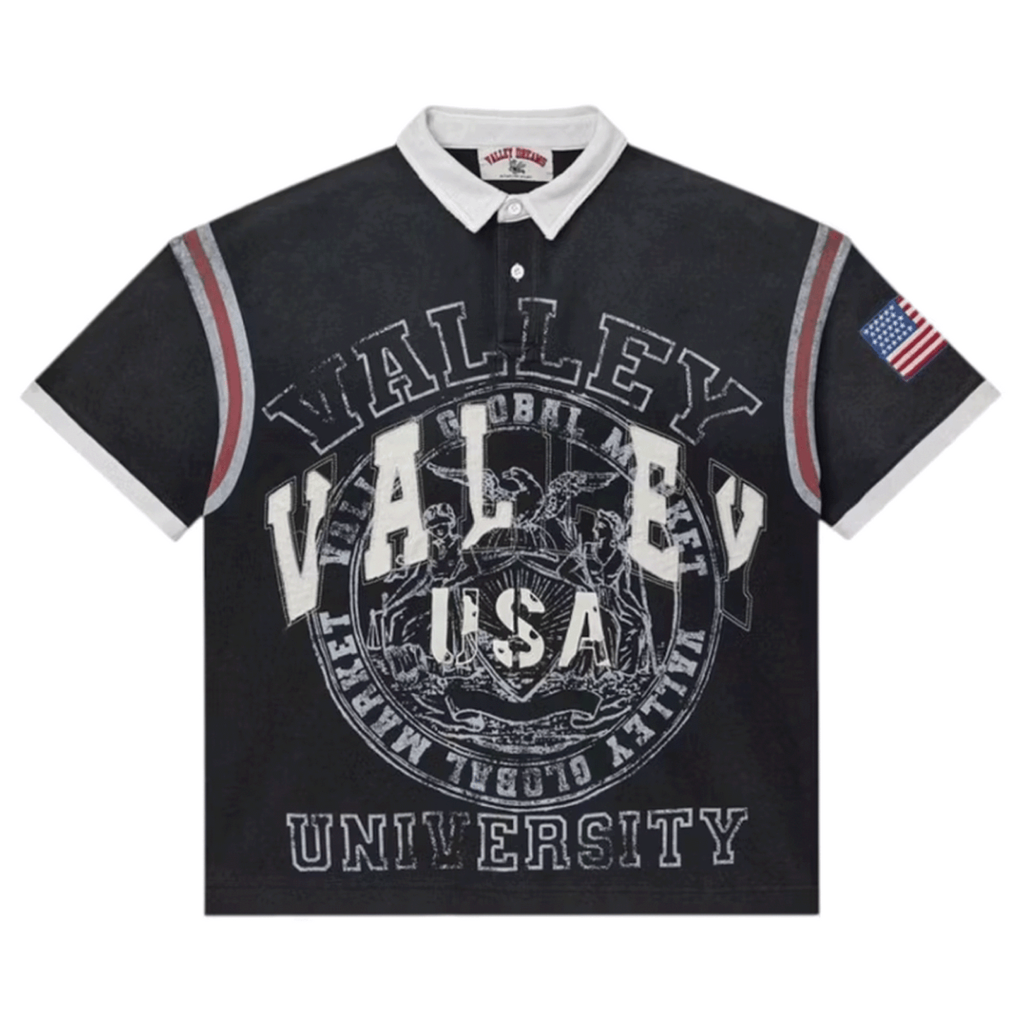 Vale Forever Valley USA Rugby Top Black