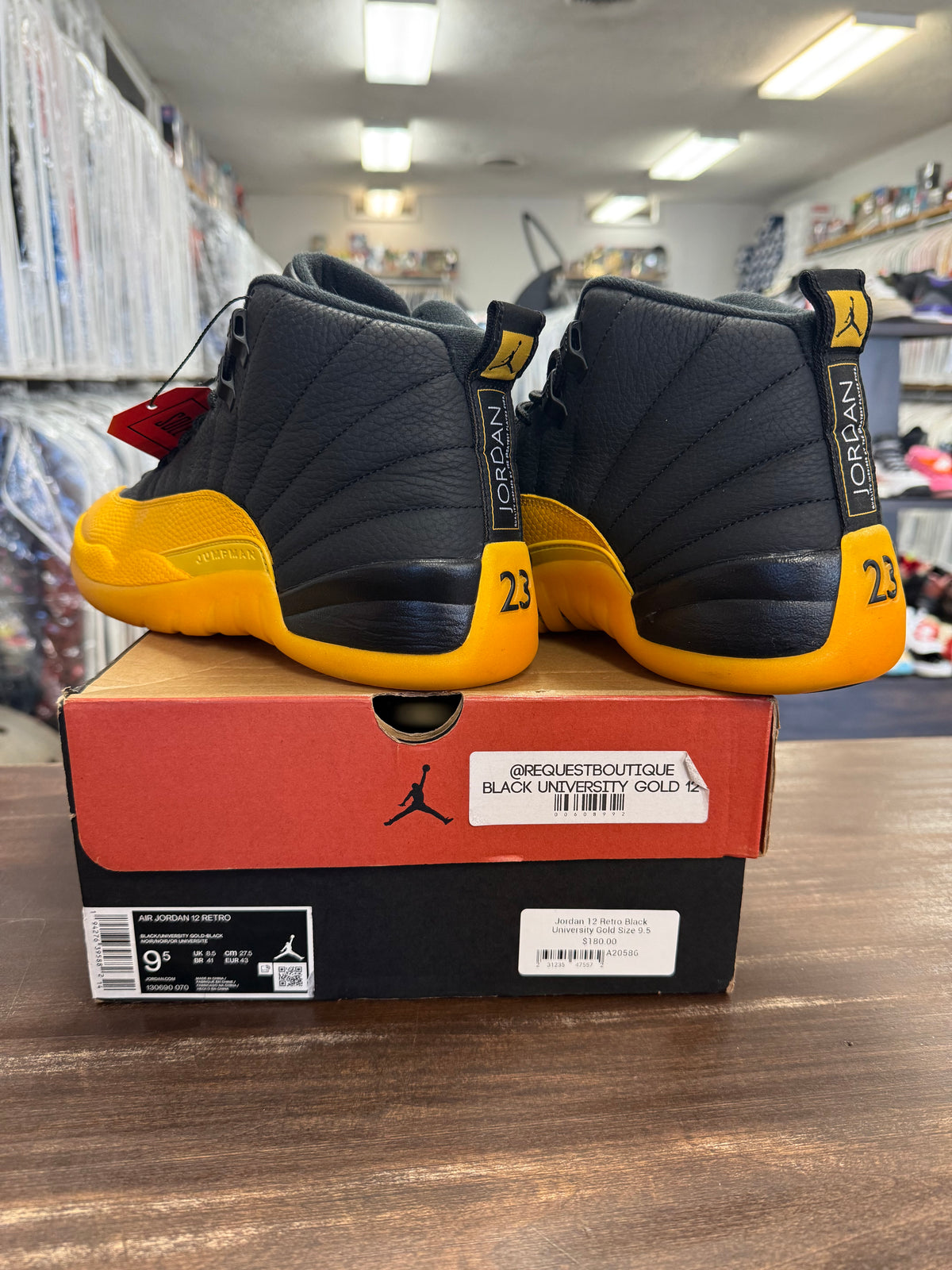 Jordan 12 Retro Black University Gold
