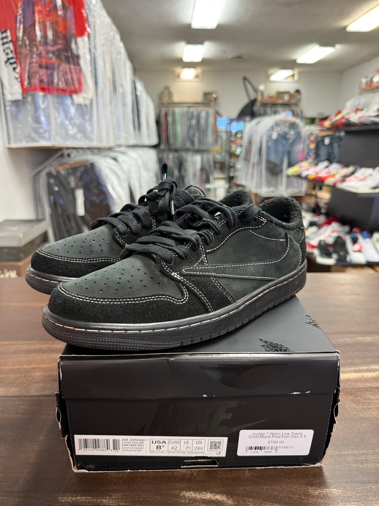 Jordan 1 Low Travis Scott Black Phantom