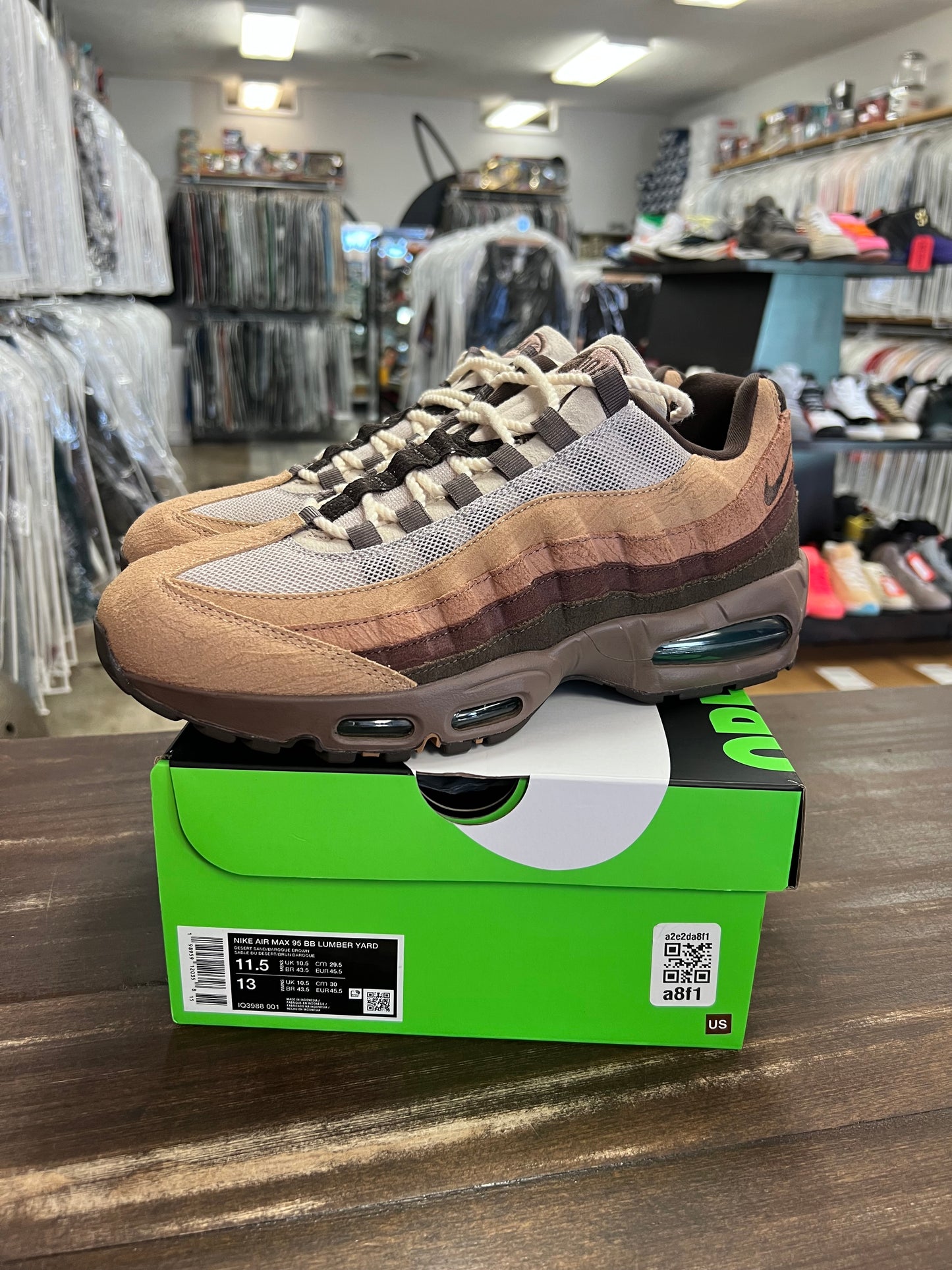 Nike Air Max 95 Big Bubble Ducks of a Feather Oregon Ducks Lumber Yard
