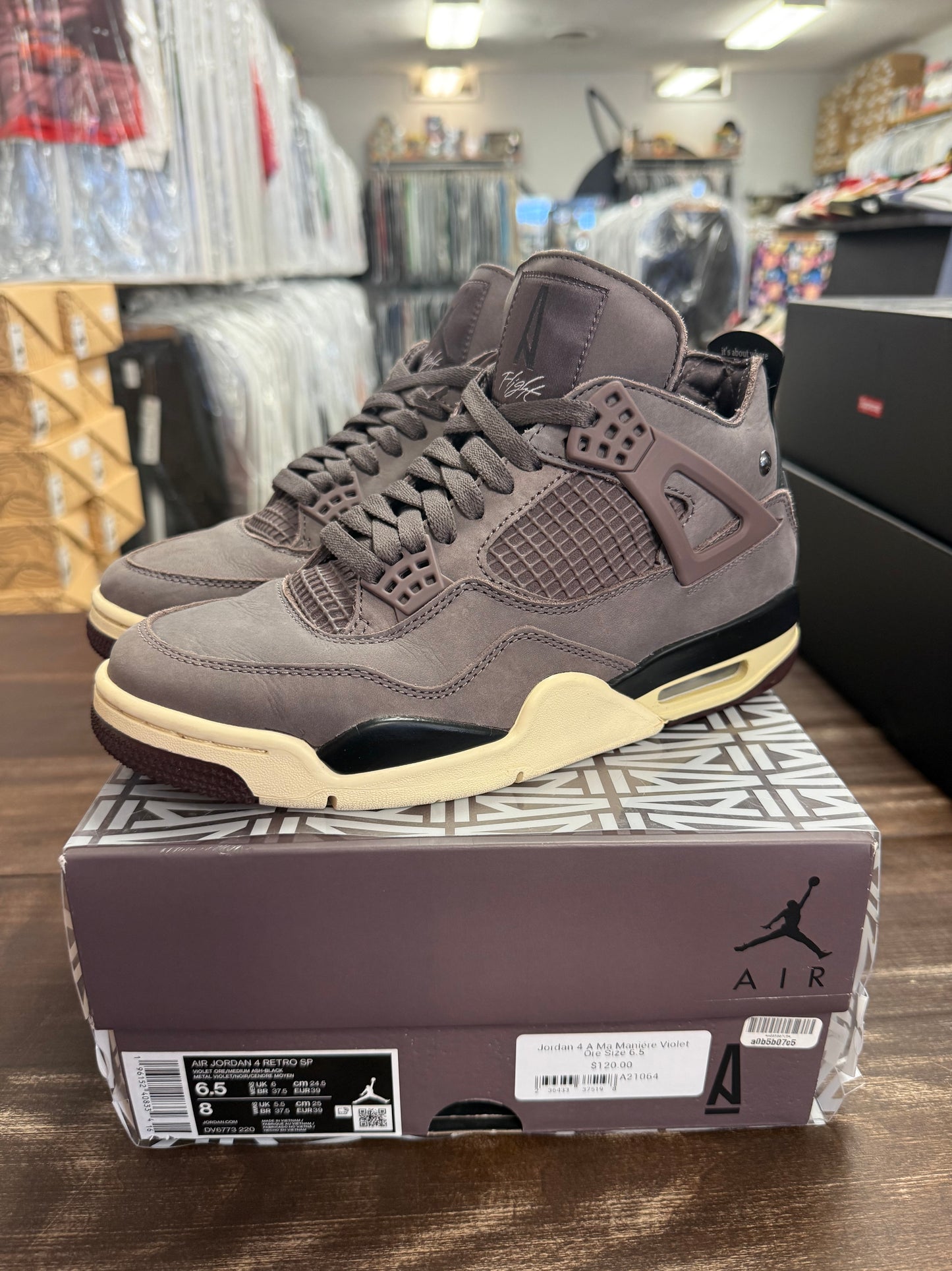 Jordan 4 A Ma Maniére Violet Ore