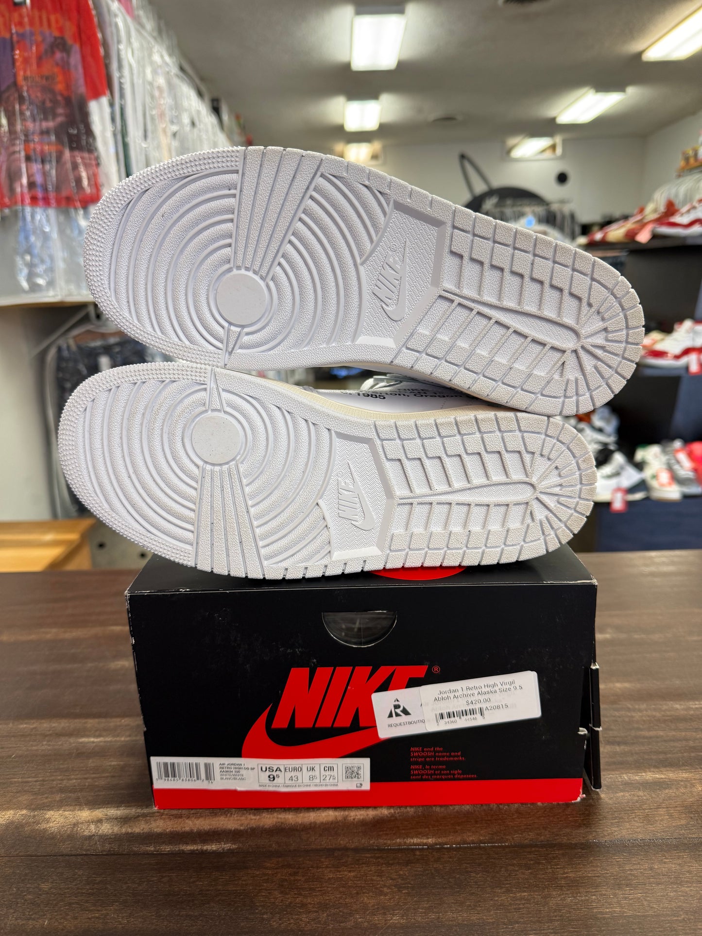 Jordan 1 Retro High Virgil Abloh Archive Alaska