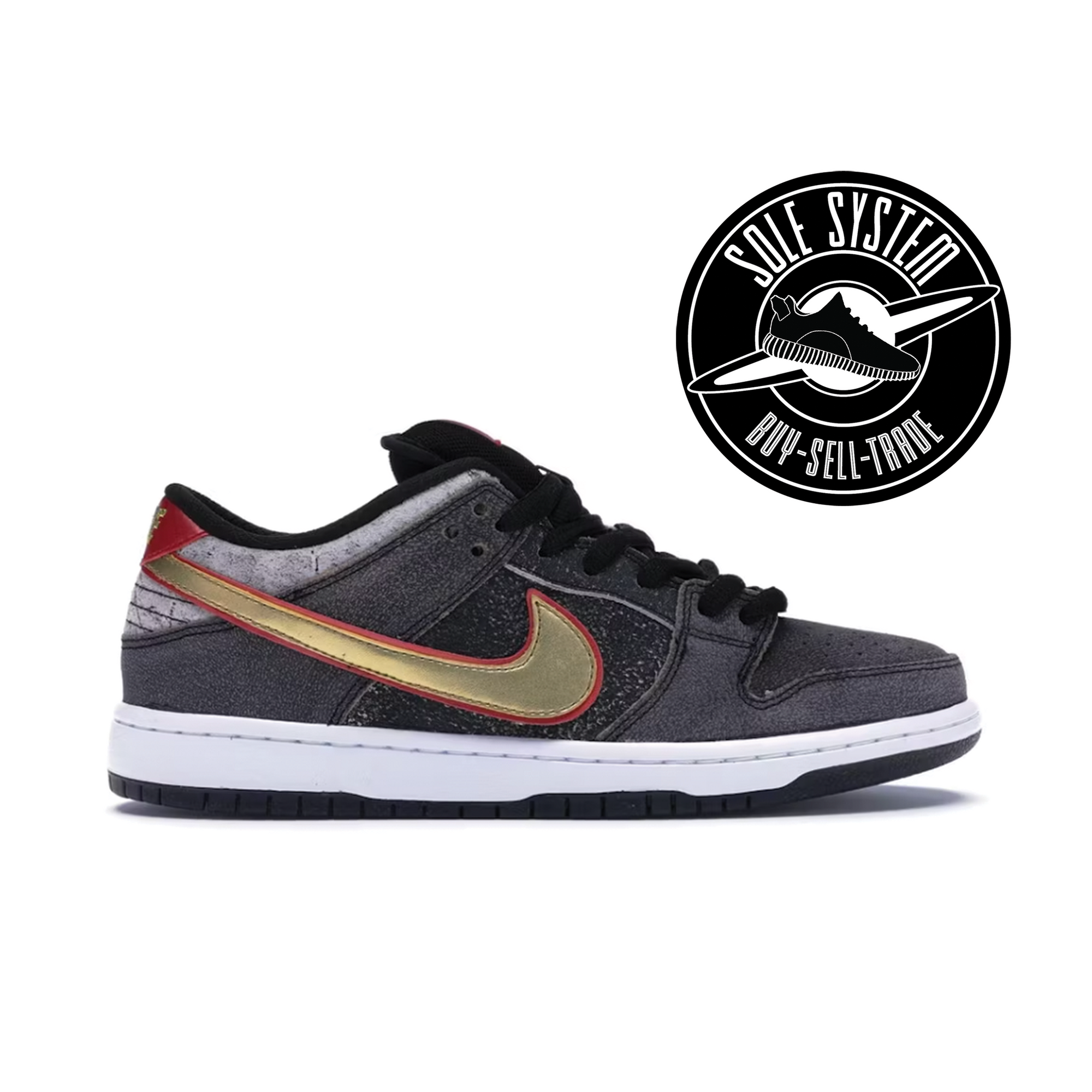 Nike SB Dunk Low Beijing Metallic Gold