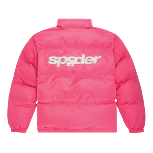 Sp5der 5Star Puffer Jacket Pink