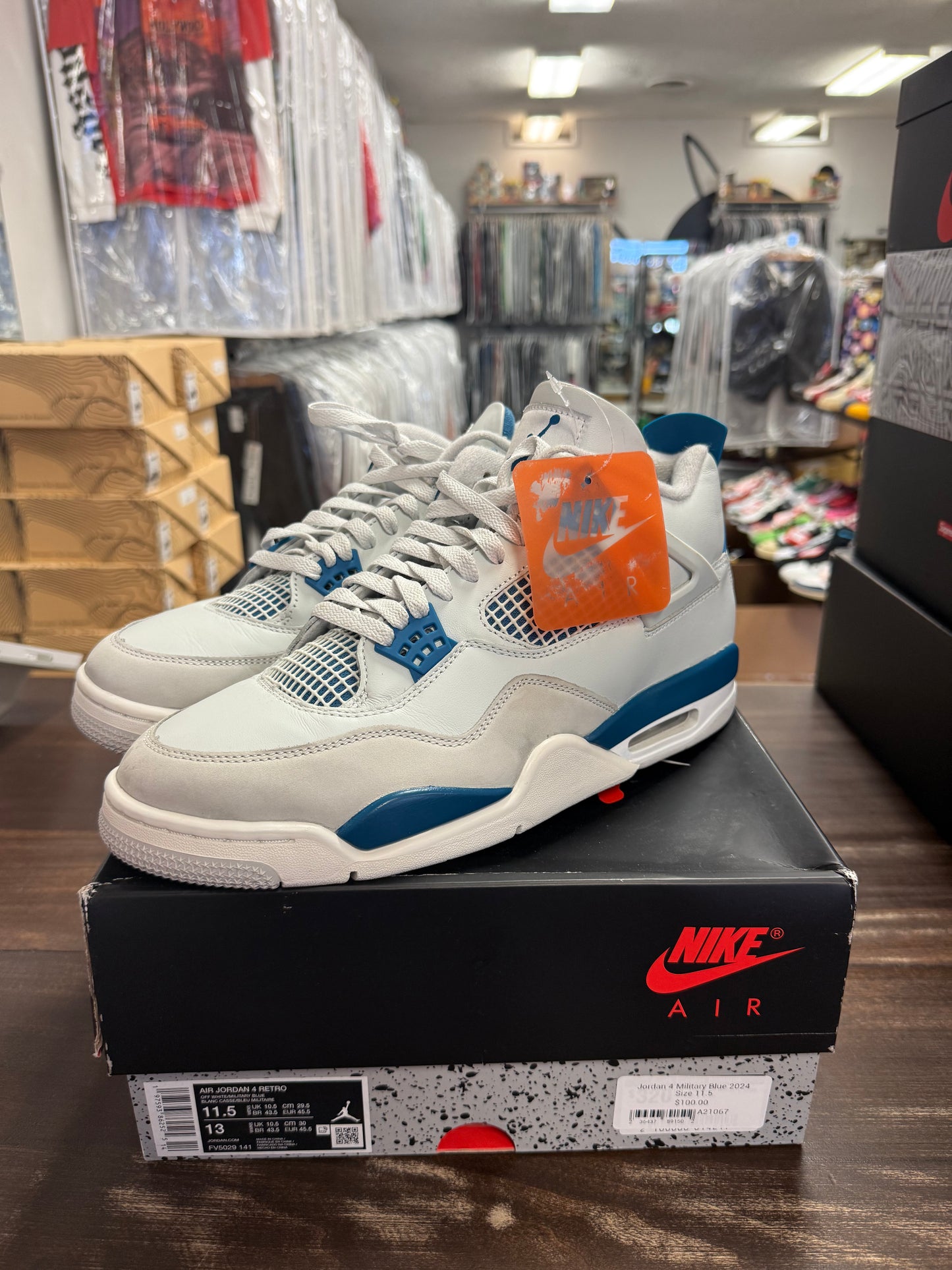 Jordan 4 Military Blue 2024