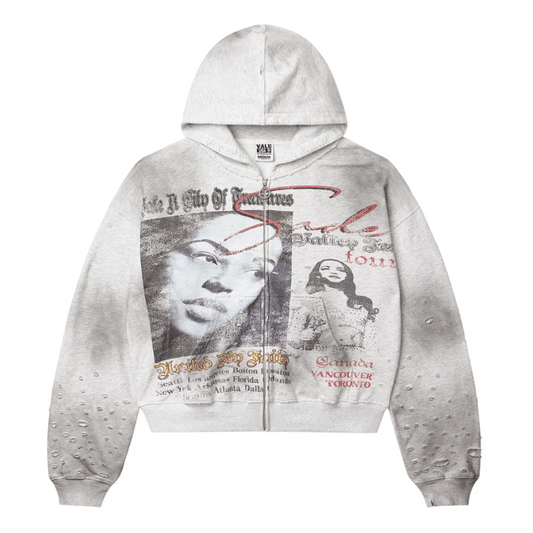 Vale Forever Valley Fest Zip Up Hoodie Grey