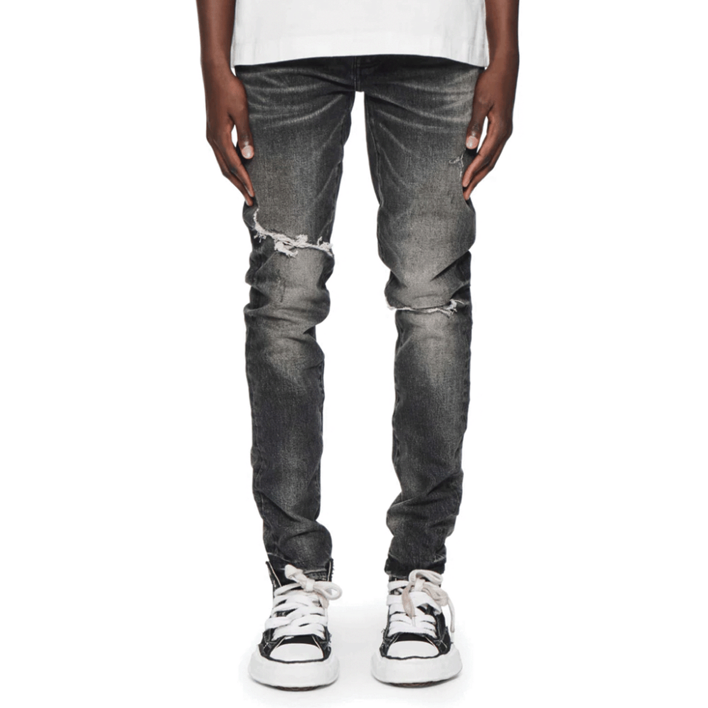 Purple Brand Black Skinny Week Old Wash