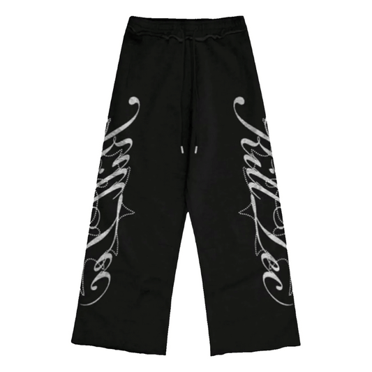 Killtec Kt Cursive Studded Black Sweatpants