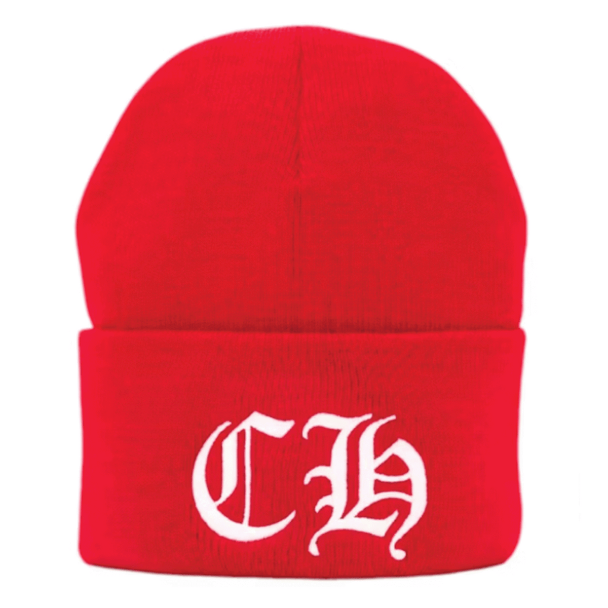 Chrome Hearts CH Logo Beanie Red/White