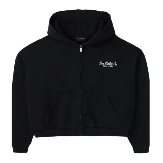 Raspberry Hills Sun Valley Black Zip Up