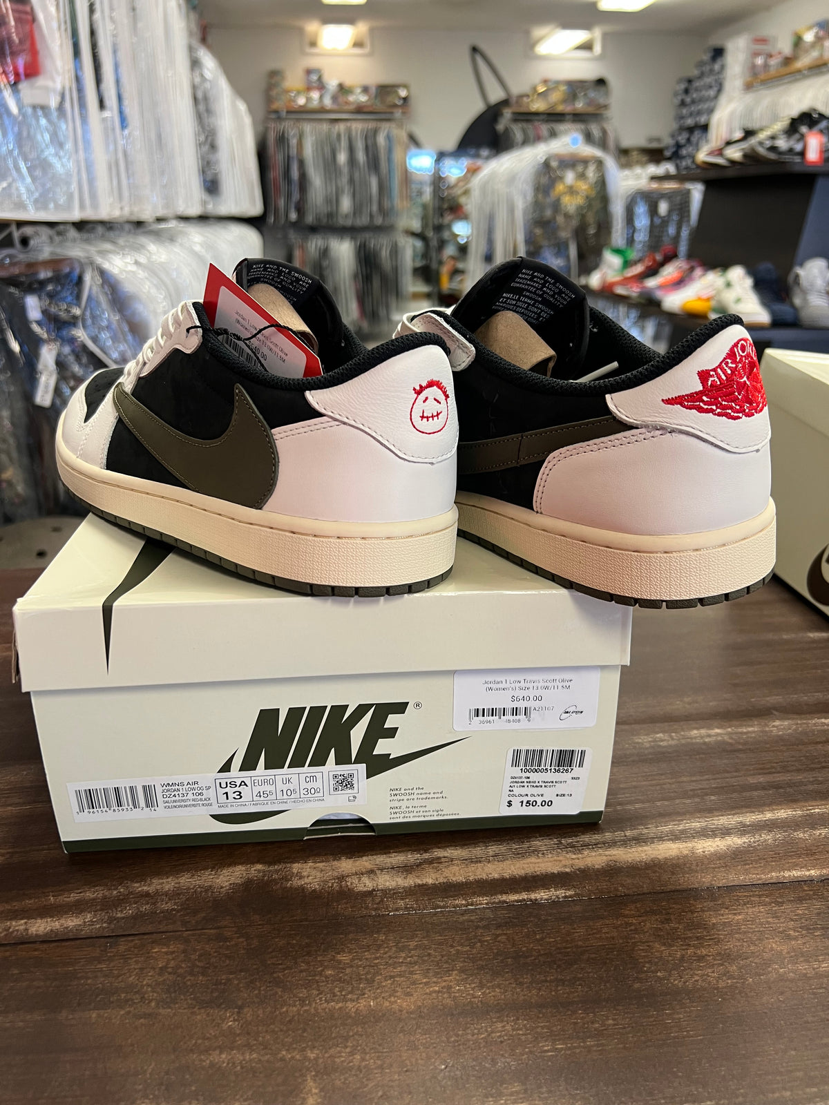 Jordan 1 Low Travis Scott Olive (Women's)