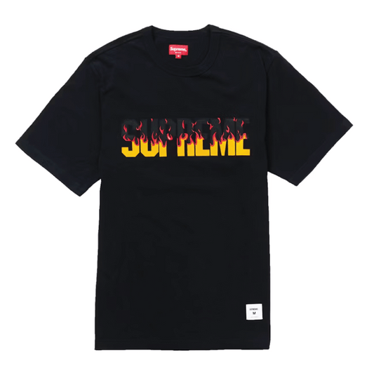 Supreme Flames S/S Top Black