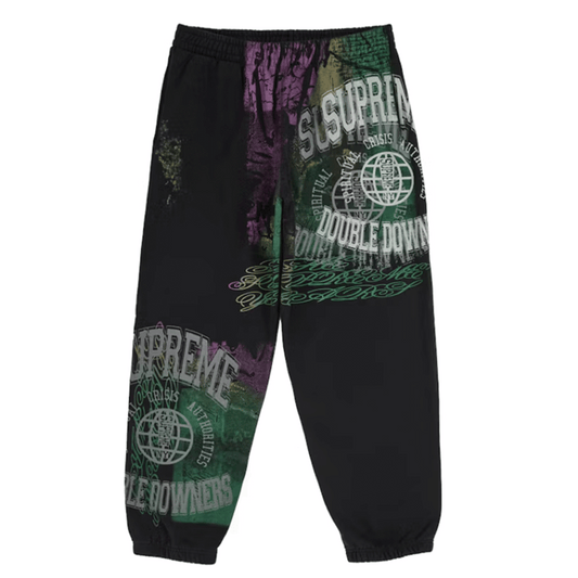 Supreme Overprint Sweatpant Black