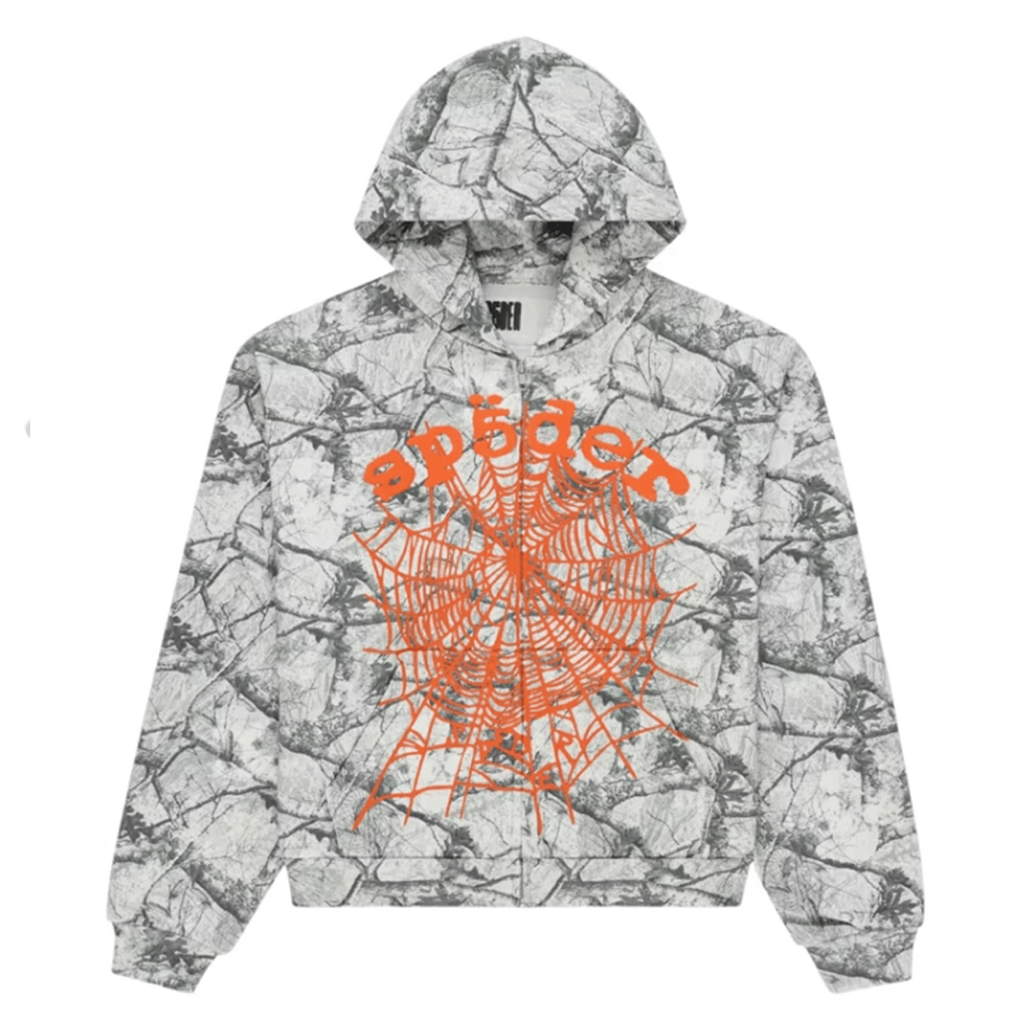 Sp5der Real Tree OG Web V2 Zip Hoodie White Camo
