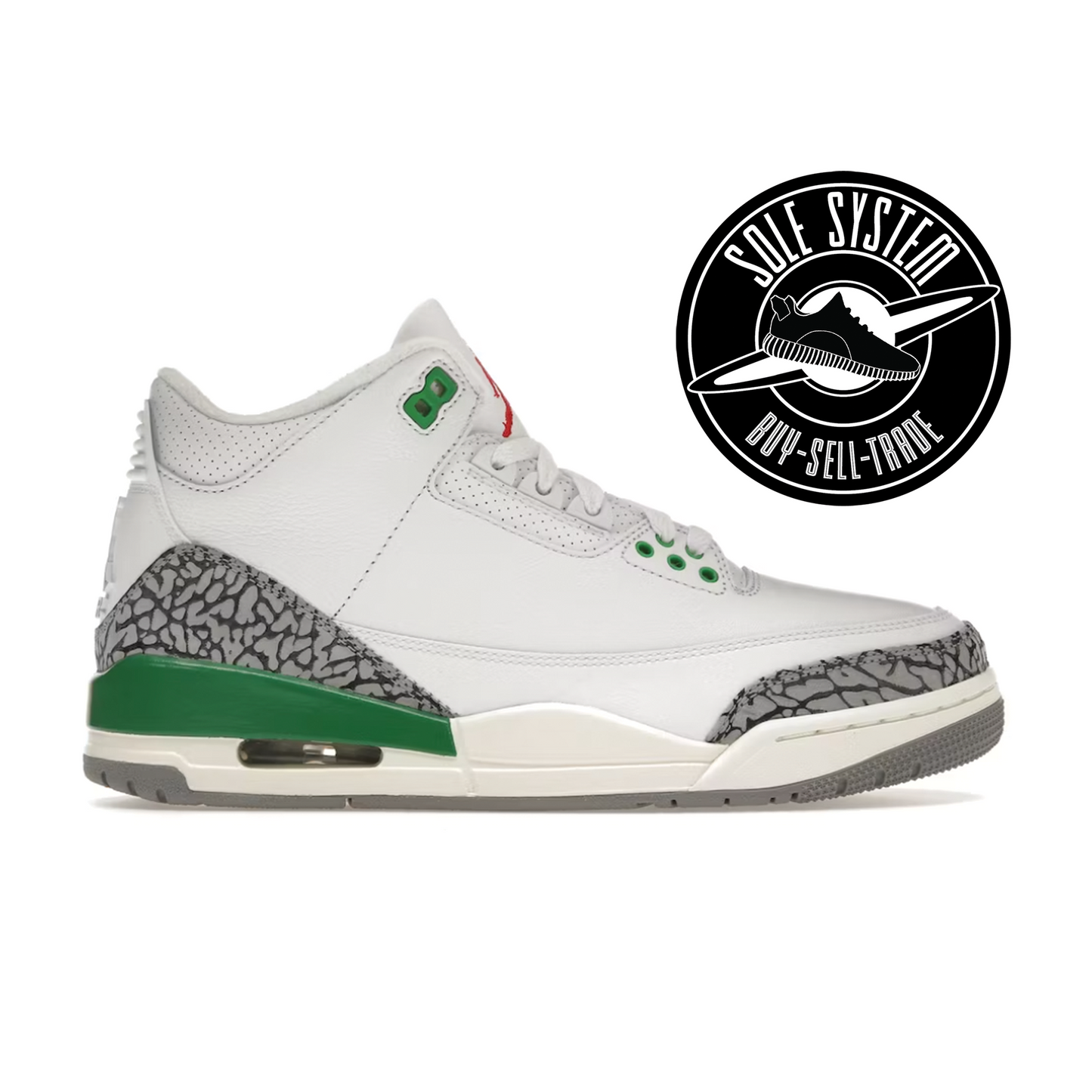 Jordan 3 Retro Lucky Green (Women's)