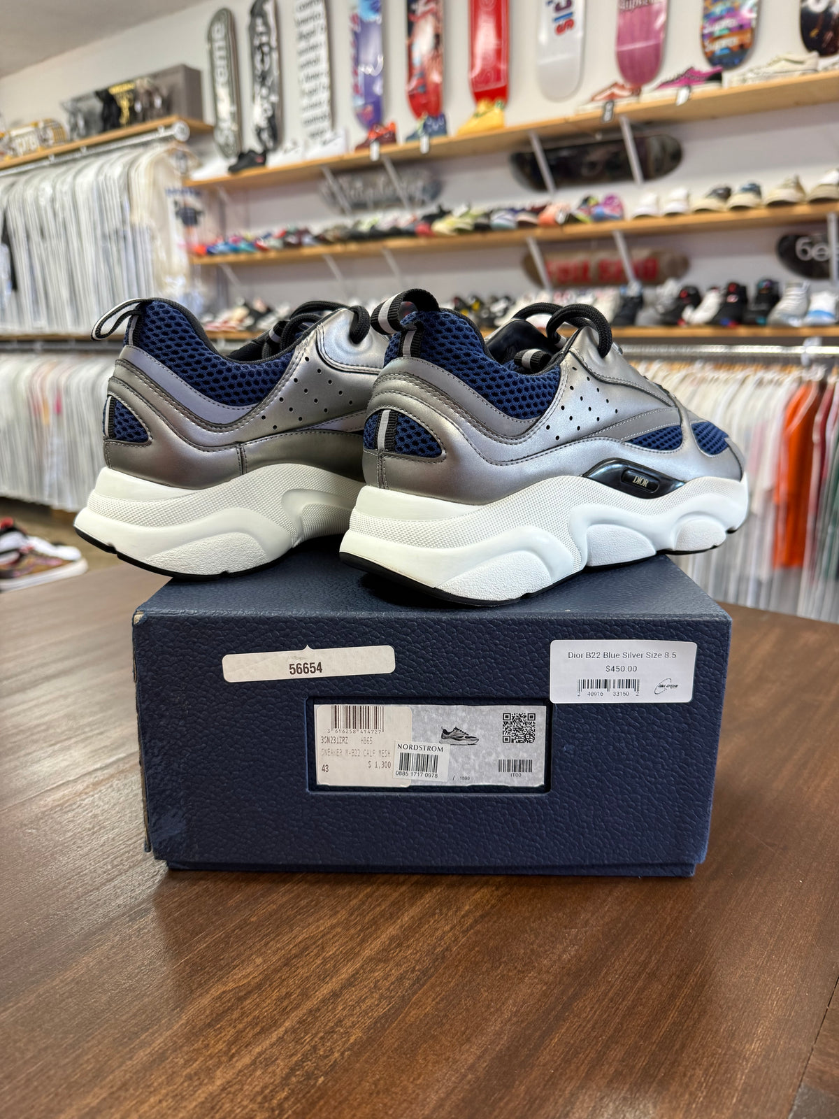 Dior B22 Blue Silver