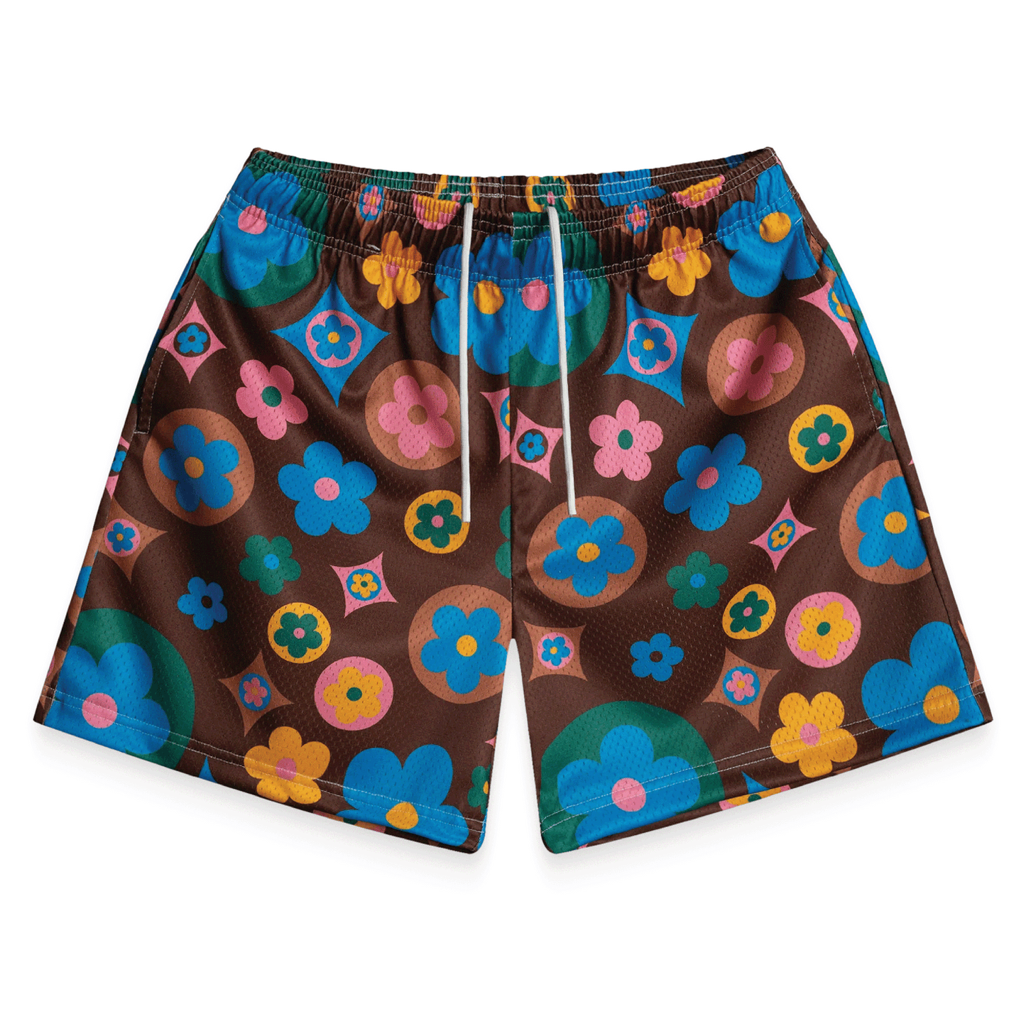 Bravest Flower Shorts Brown Multi