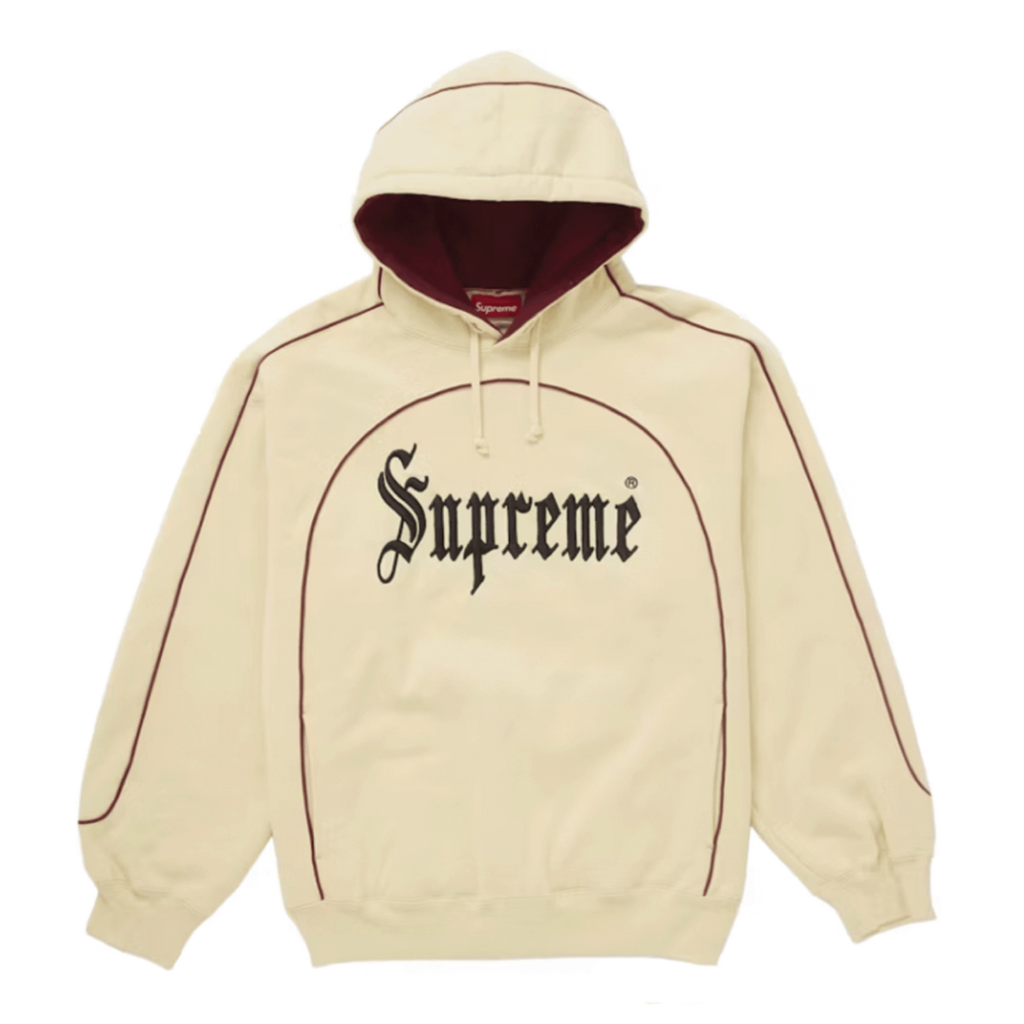 Supreme Curve Piping Sweatshirt Natural