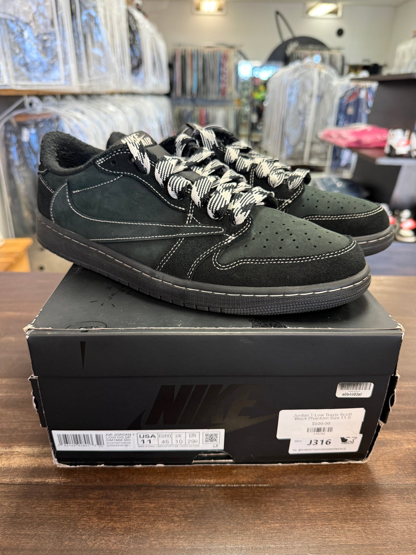 Jordan 1 Retro Travis Scott Black Phantom