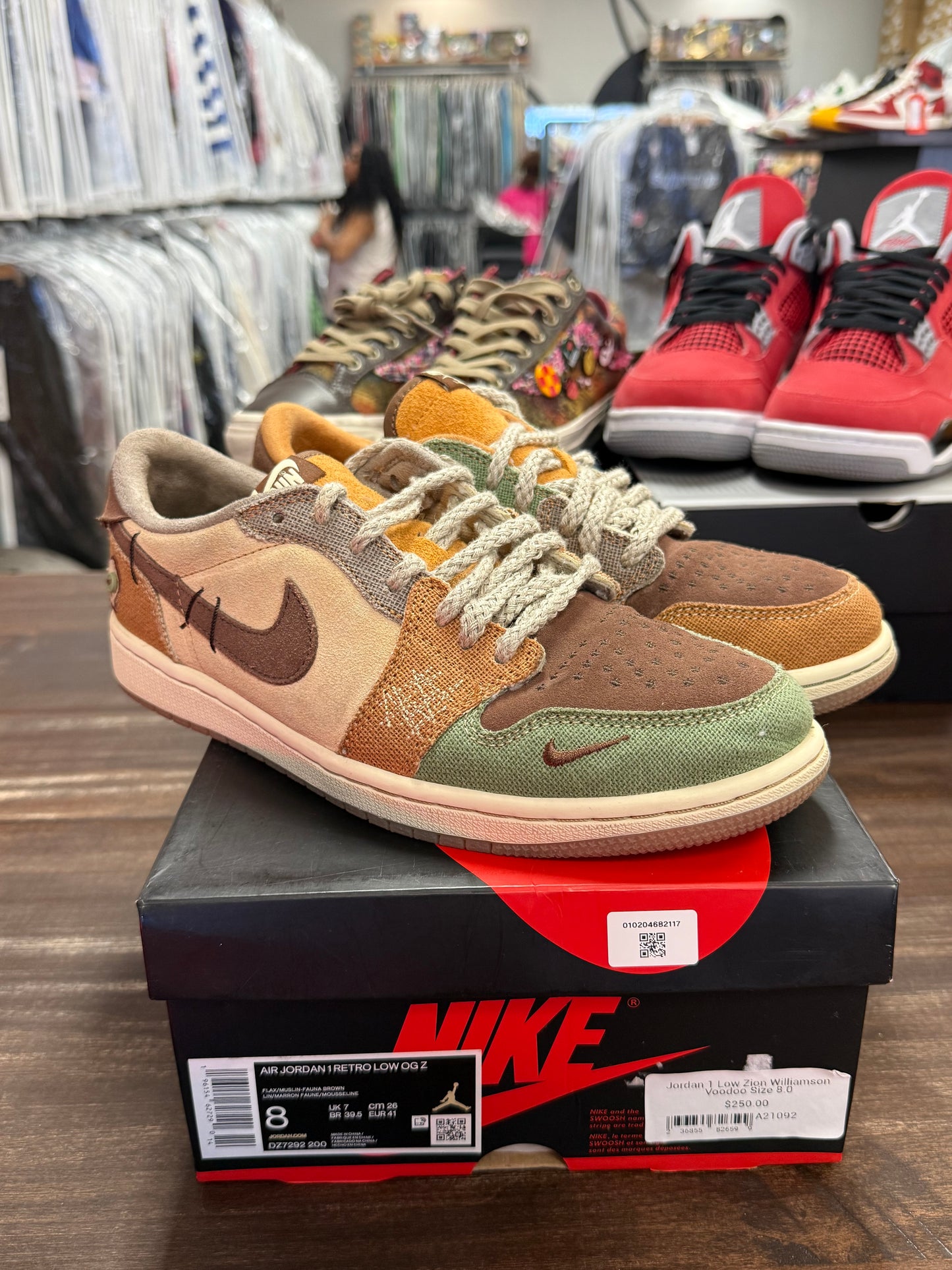 Jordan 1 Low Zion Williamson Voodoo