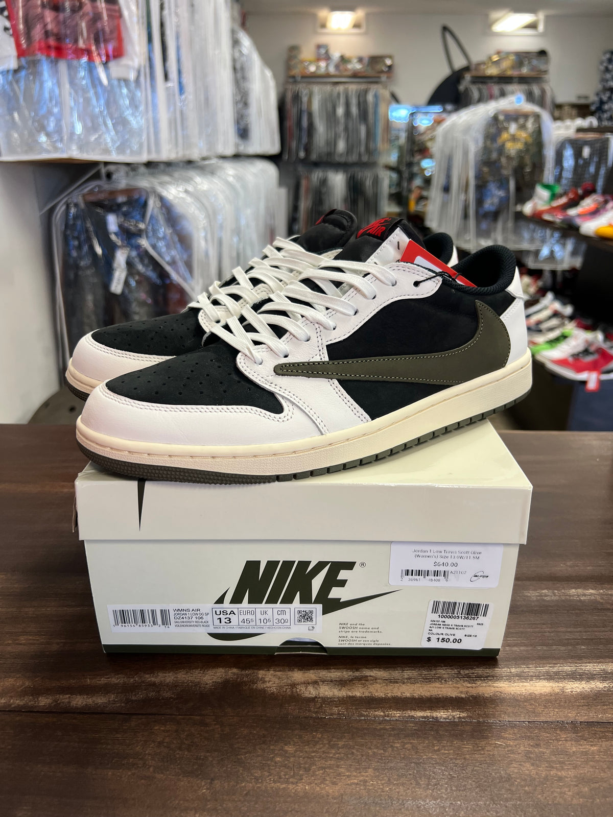 Jordan 1 Low Travis Scott Olive (Women's)
