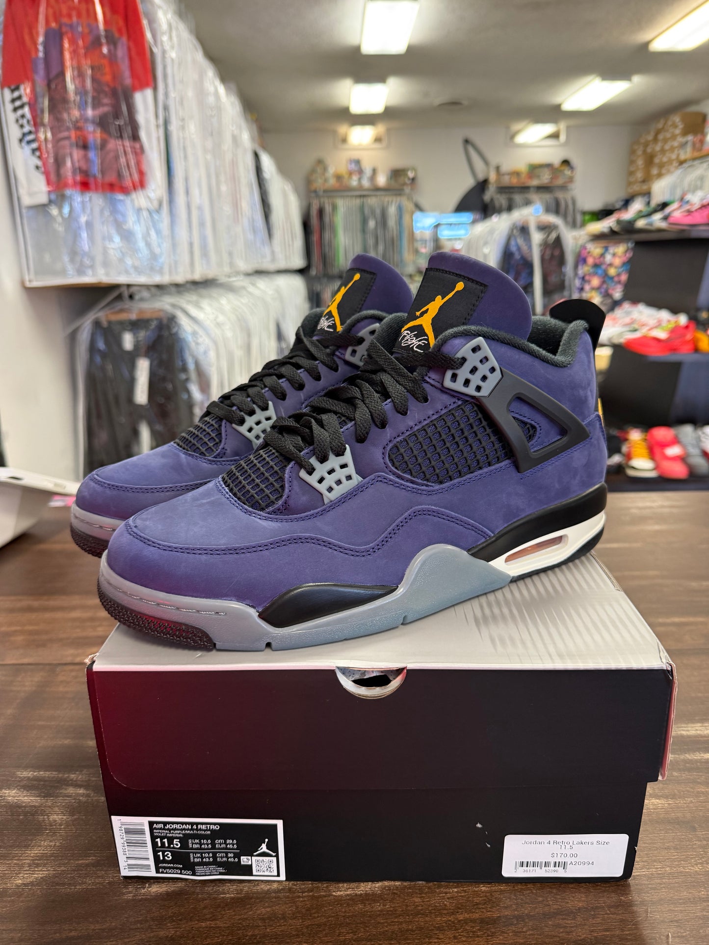 Jordan 4 Retro Lakers