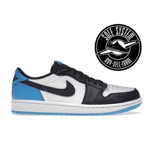 Jordan 1 Retro Low OG Black Dark Powder Blue