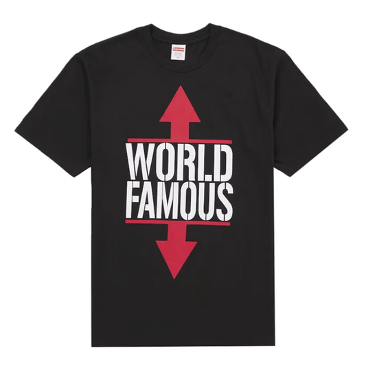 Supreme World Famous Tee Black