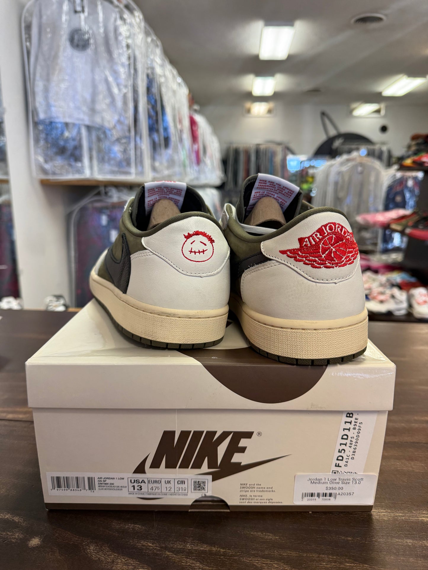 Jordan 1 Low Travis Scott Medium Olive