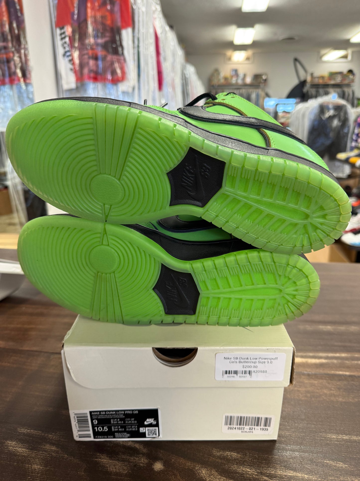 Nike SB Dunk Low Powerpuff Girls Buttercup